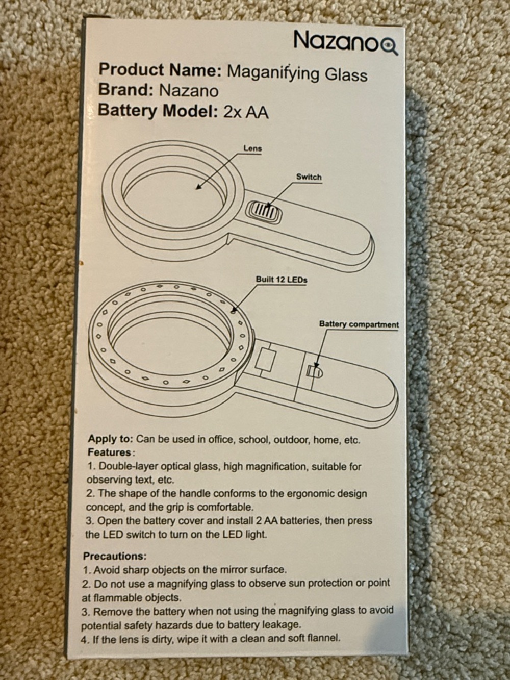 AiXPI 18 LED Magnifier - Blue Packaging - Picture 4 of 7